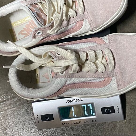 Vans Bmx Old Skool skater Shoes light pink leather suede Angie mens - 4 - Picture 12 of 15